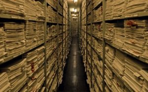 Inside ITS in Bad Arolsen, Germany. (Richard Ehrlich/USHMM)