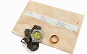 ITS seeks to return Holocaust victim Istvan Zusz's watch and wedding ring to his family through its #StolenMemory campaign. (Cornelis Gollhardt/ITS)