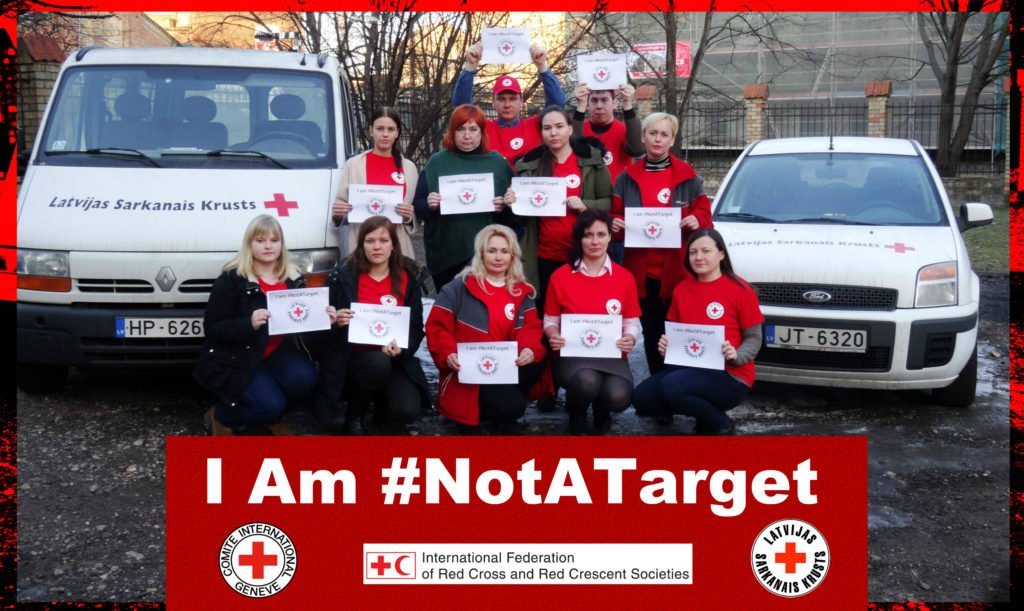 I am not a target Latvian Red Cross