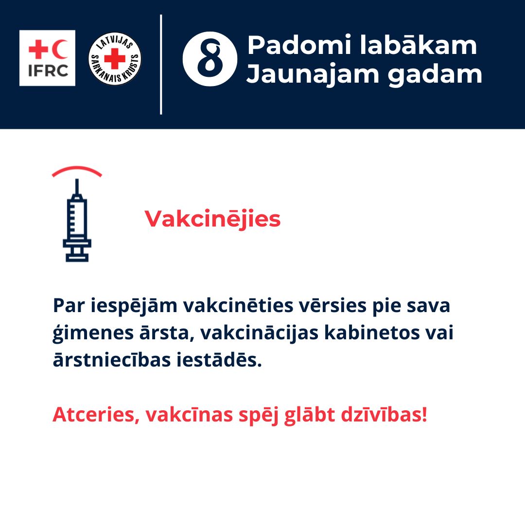 8 padomi, kā labāk pavadīt 2023. gadu Latvijas Sarkanais Krusts