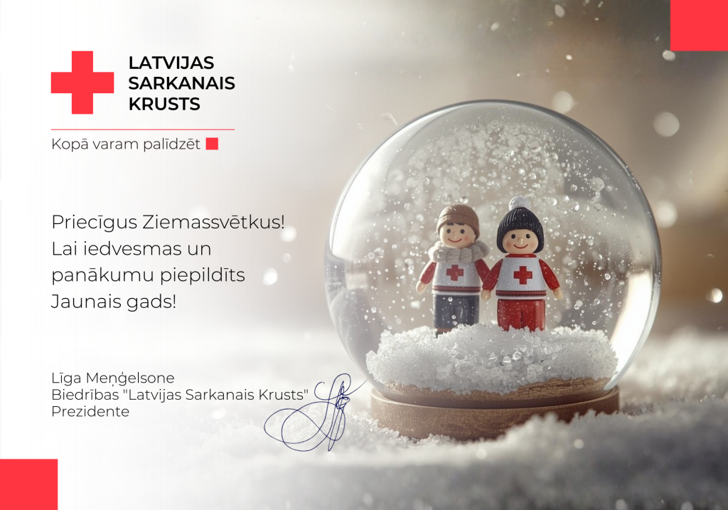 Sveicam svētkos Latvijas Sarkanais Krusts